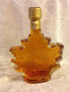 Maple Syrup in 100 ml Glass Maple Leaf-0