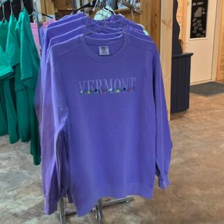 Lavender Crew Neck Vermont Sweatshirt