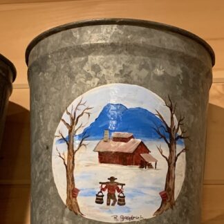 Hand Painted Antique Sap Bucket