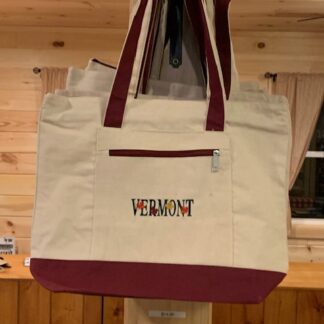 Canvas Tote Bag Vermont Logo