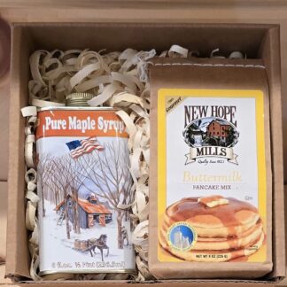 1/2 Pint Tin Maple Syrup & 8 oz. Pancake mix